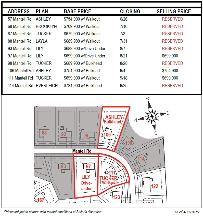 Available Homes